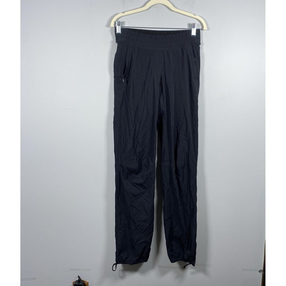 Lululemon Run Dog Runner Black Fleece Lined Leggings Pants Women's Sz 4 Hiking - Picture 1 of 11